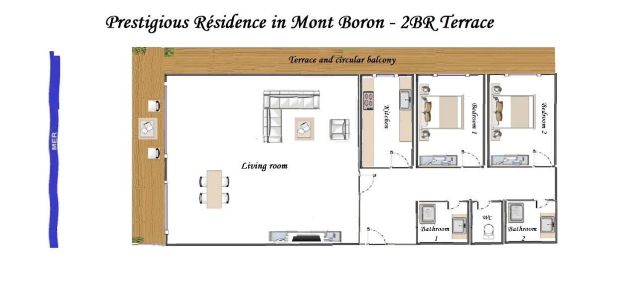 Prestige Mont Boron -Terrace -Sea View -2Br Apartment Nisa Exterior foto